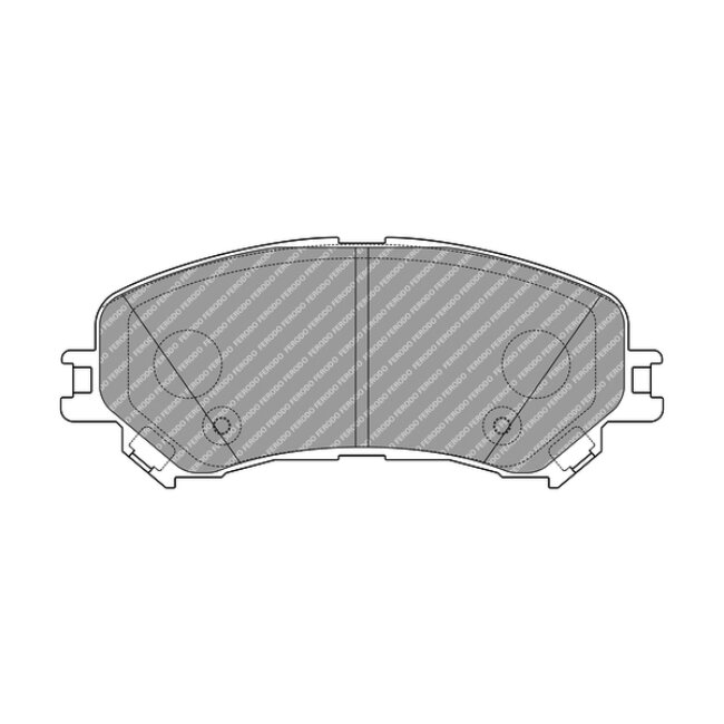 4 Plaquettes De Frein Ferodo Fdb4869