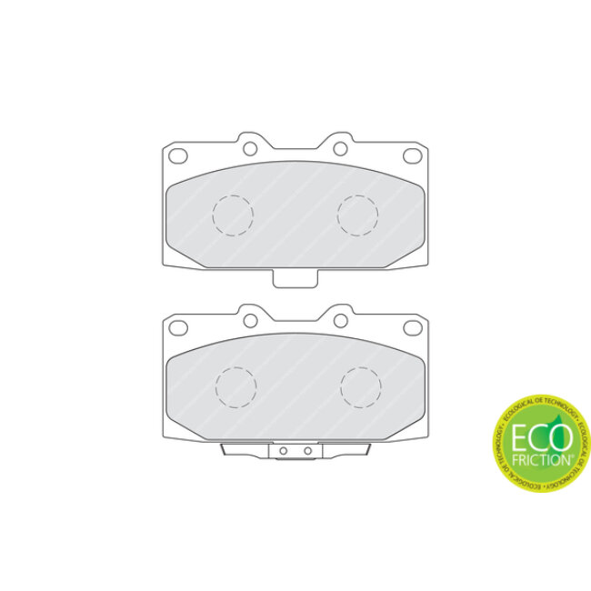4 Plaquettes De Frein Ferodo Fdb1982