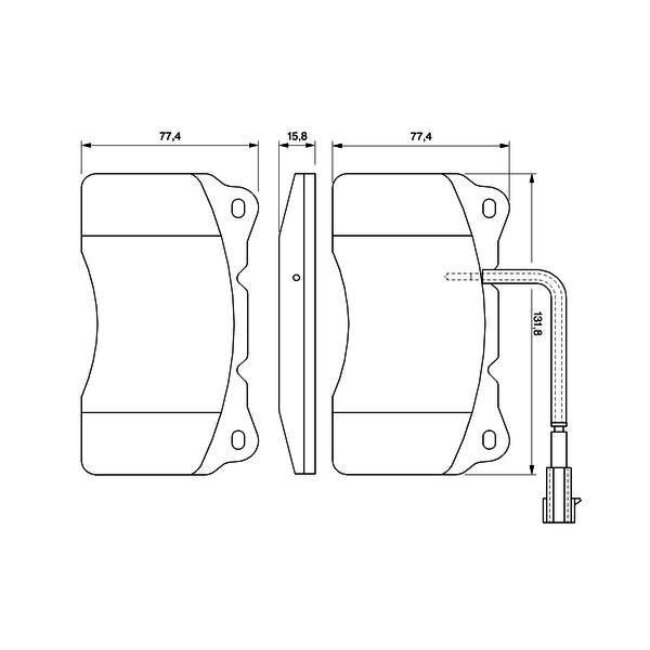 4 Plaquettes De Frein Bosch 0986494067
