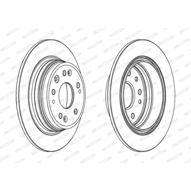 2 Disques De Frein Ferodo Ddf1933