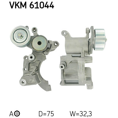 Poulie Renvoi Courroie Accessoire SKF VKM 65019 - Compatible Hyundai, Kia - 2