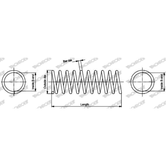 1 Ressort De Suspension Essieu Avant Monroe Sp2354