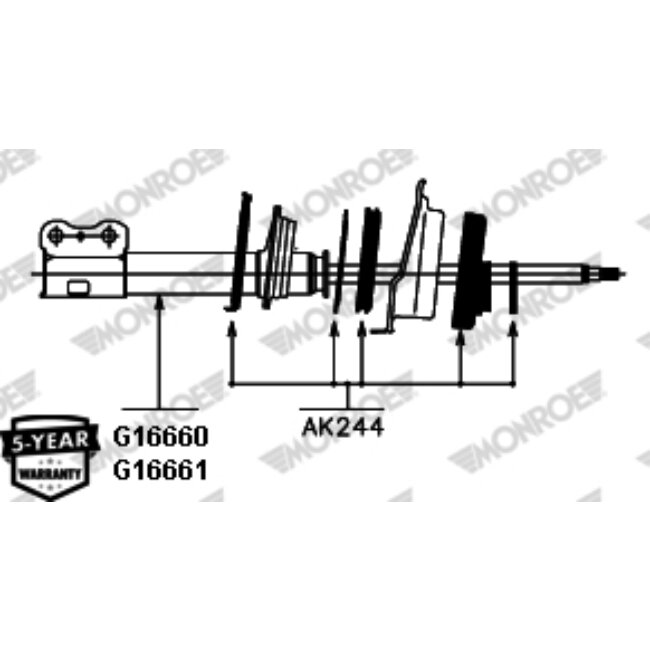 1 Amortisseur Monroe G16661
