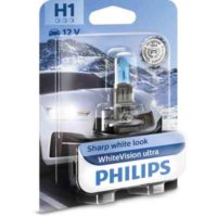 1 Ampoule PHILIPS H1 WHITEVISION ULTRA 12V 55W