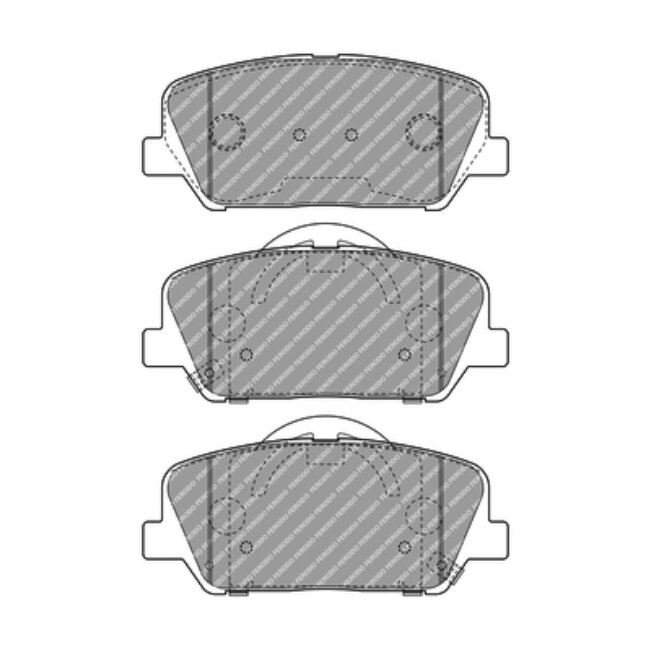 4 Plaquettes De Frein Ferodo Fdb4984