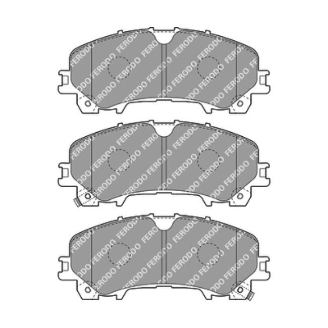 4 Plaquettes De Frein Ferodo Fdb4998