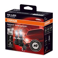 2 ampoules H4 OSRAM Night Breaker Led Homologué