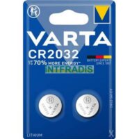 2 Piles bouton VARTA CR2032 Lithium
