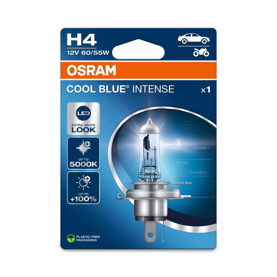 1 ampoule H4 OSRAM Cool Blue Intense
