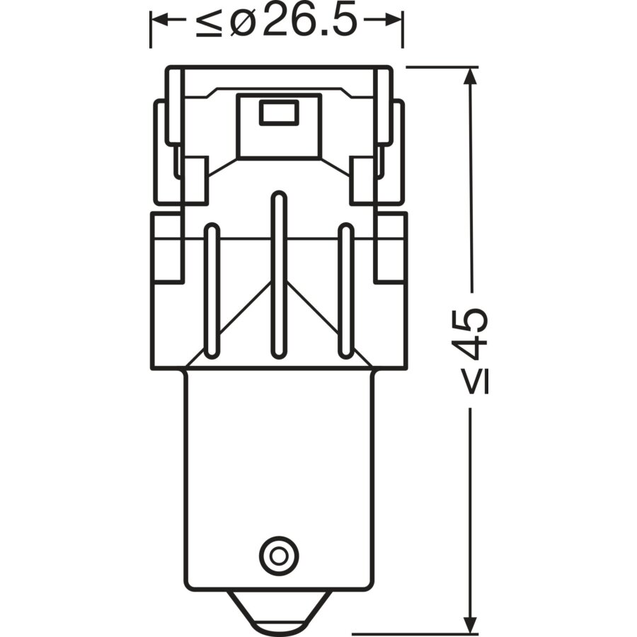 2 ampoules P21W OSRAM LEDriving SL White Non homologué
