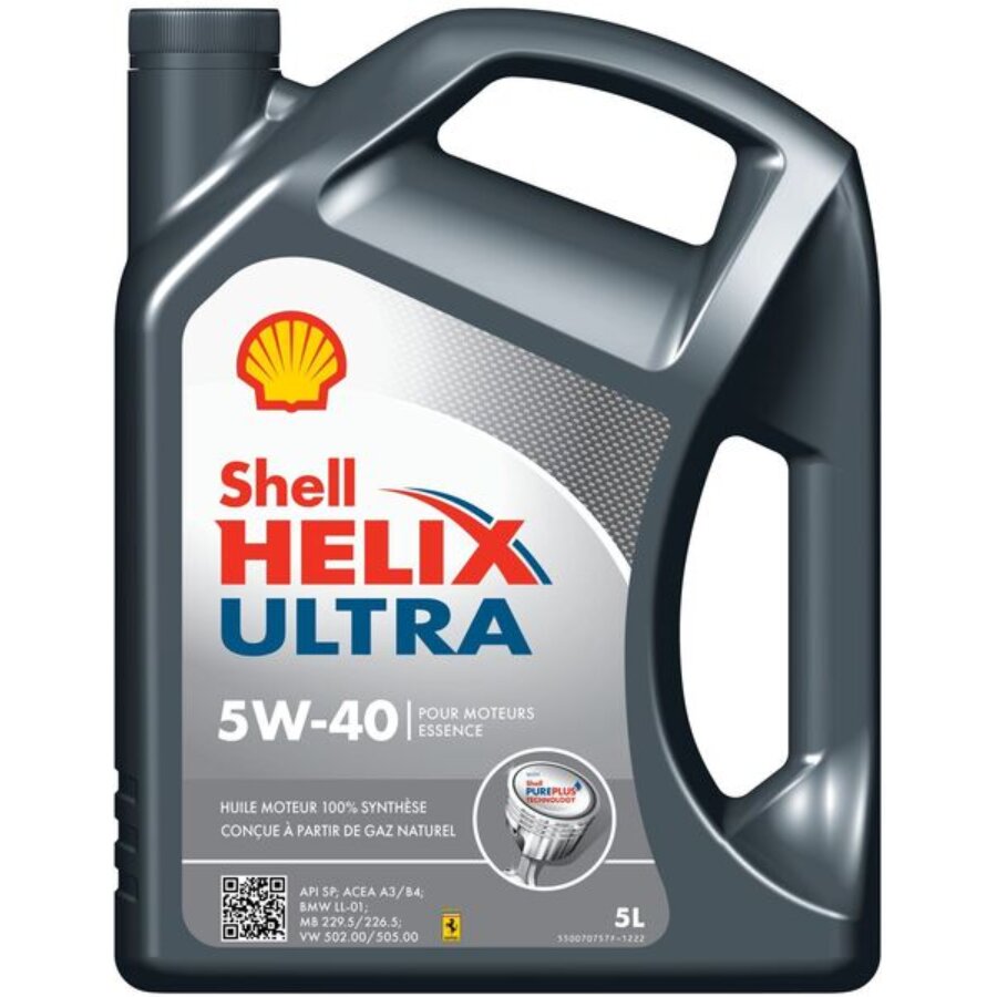 Huile moteur SHELL Helix Ultra 5W-40 essence 5L