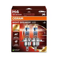 2 ampoules H4 OSRAM Night Breaker +220%