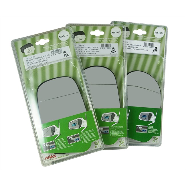 Miroir De Rechange Grand Angle Dégivrant Côté Conducteur Mad 7008
