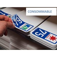 10 Film plaque d'immatriculation Plastique Auto 13